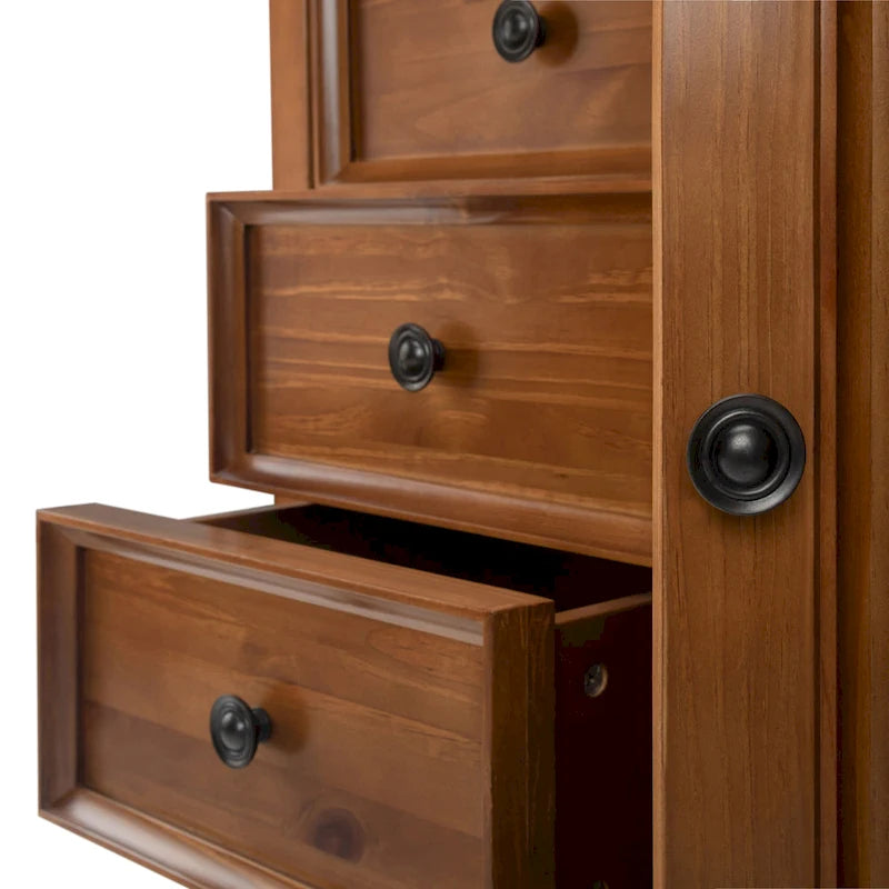 WYNDENHALL Halifax Armoire de rangement de style transitionnel en bois massif, 37 po de largeur - 37 larg. x 17 prof. x 36 haut.