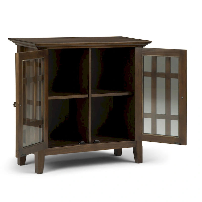 WYNDENHALL Halifax Armoire de rangement de style transitionnel en bois massif, 37 po de largeur - 37 larg. x 17 prof. x 36 haut.
