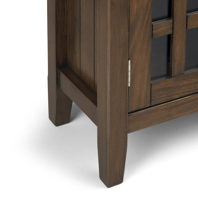 WYNDENHALL Halifax Armoire de rangement de style transitionnel en bois massif, 37 po de largeur - 37 larg. x 17 prof. x 36 haut.