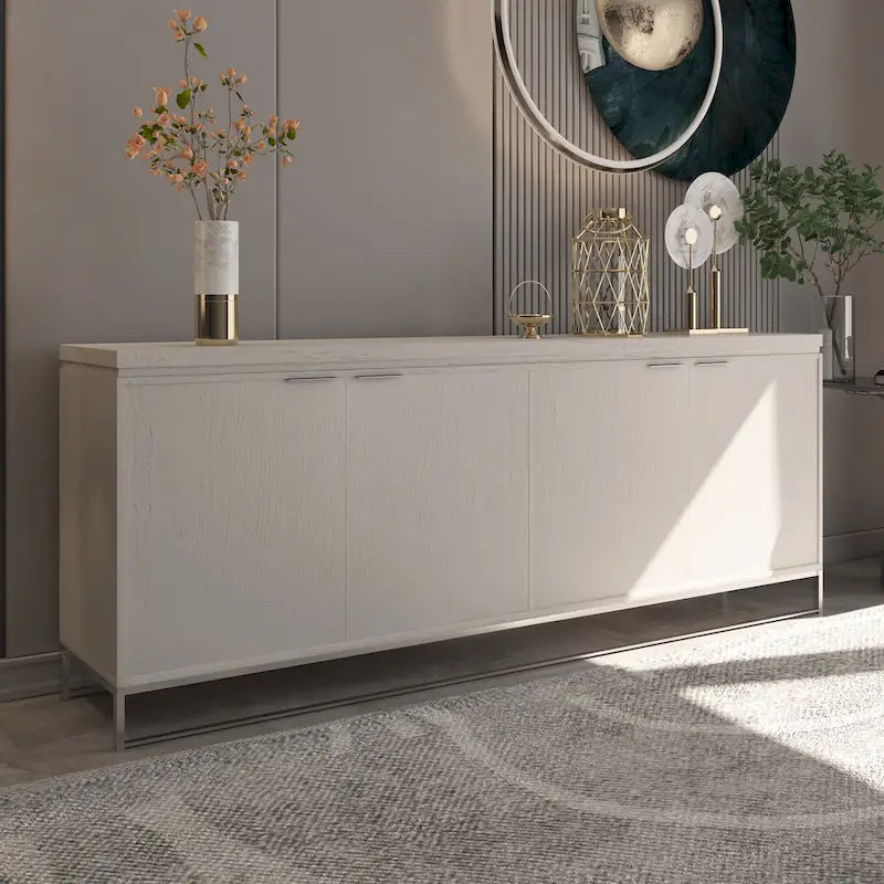 Meuble d'appoint Clihome Furniture en bois à 4 portes