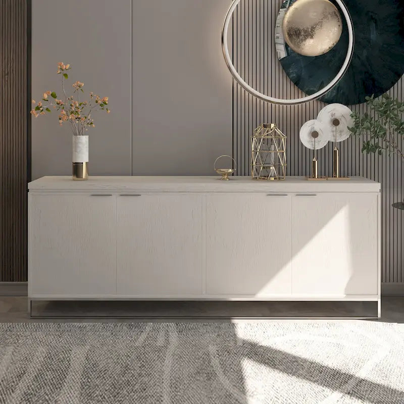 Meuble d'appoint Clihome Furniture en bois à 4 portes