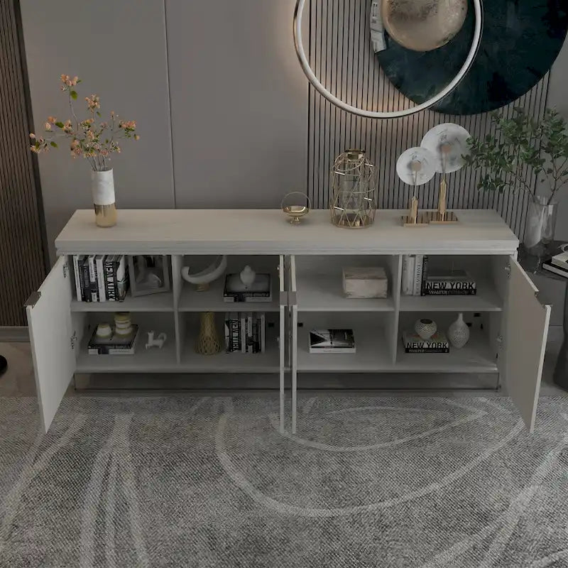 Meuble d'appoint Clihome Furniture en bois à 4 portes