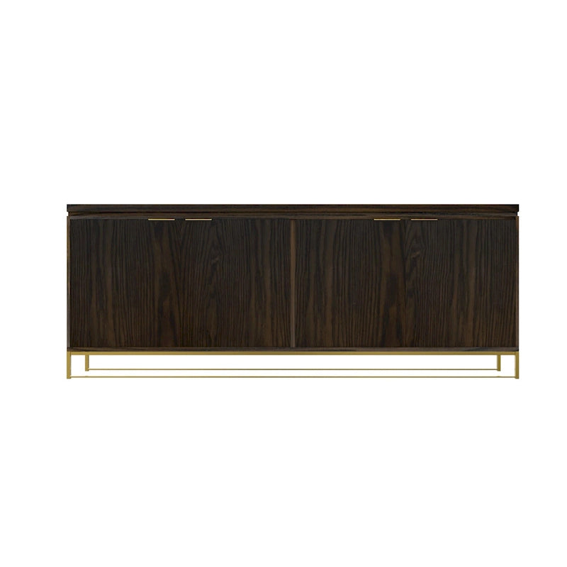 Meuble d'appoint Clihome Furniture en bois à 4 portes