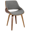 Chaise de salle à manger/d'appoint rembourrée moderne Carson Carrington Svetlana de style Mid-century
