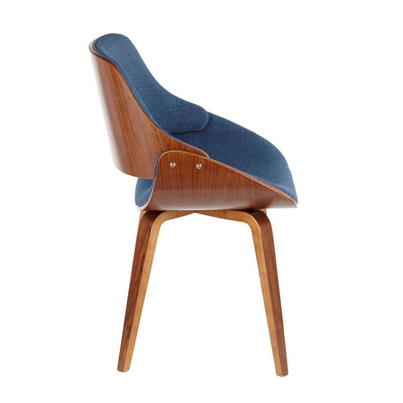 Chaise de salle à manger/d'appoint rembourrée moderne Carson Carrington Svetlana de style Mid-century