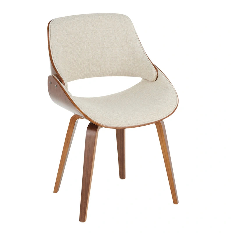 Chaise de salle à manger/d'appoint rembourrée moderne Carson Carrington Svetlana de style Mid-century