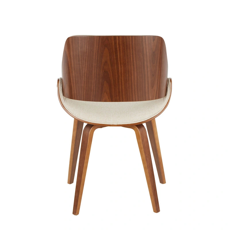 Chaise de salle à manger/d'appoint rembourrée moderne Carson Carrington Svetlana de style Mid-century