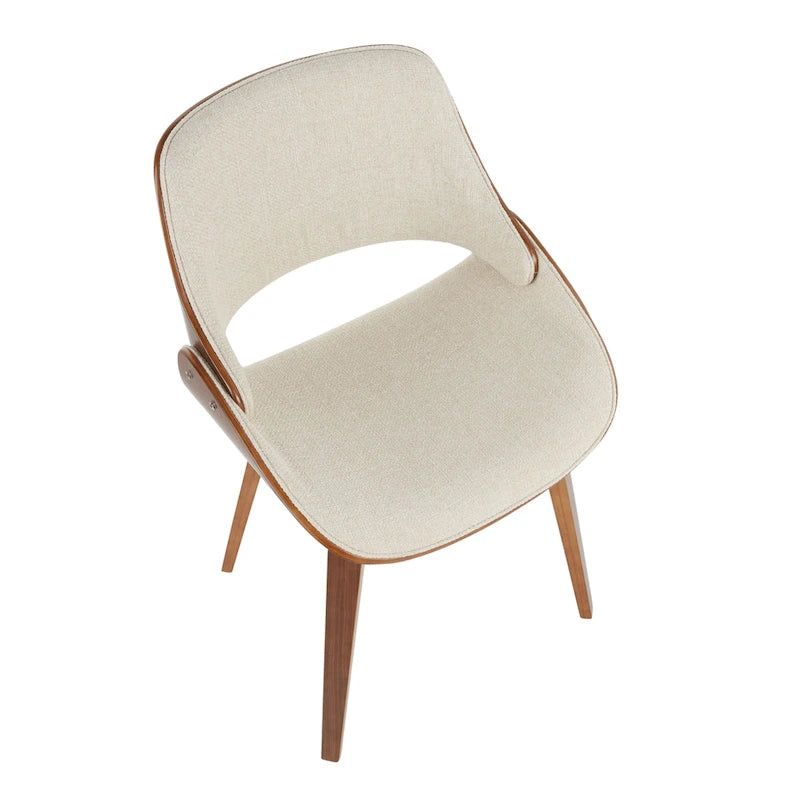 Chaise de salle à manger/d'appoint rembourrée moderne Carson Carrington Svetlana de style Mid-century