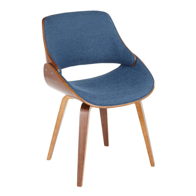 Chaise de salle à manger/d'appoint rembourrée moderne Carson Carrington Svetlana de style Mid-century