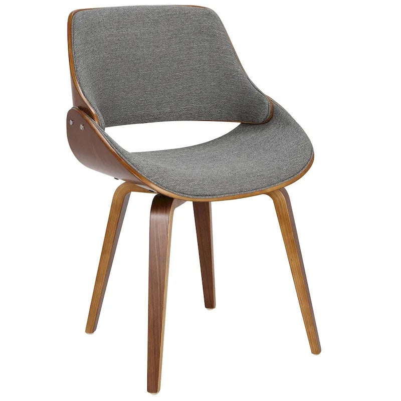Chaise de salle à manger/d'appoint rembourrée moderne Carson Carrington Svetlana de style Mid-century