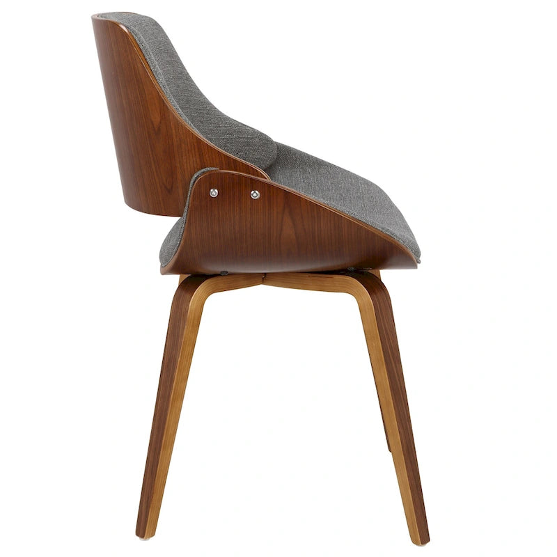 Chaise de salle à manger/d'appoint rembourrée moderne Carson Carrington Svetlana de style Mid-century