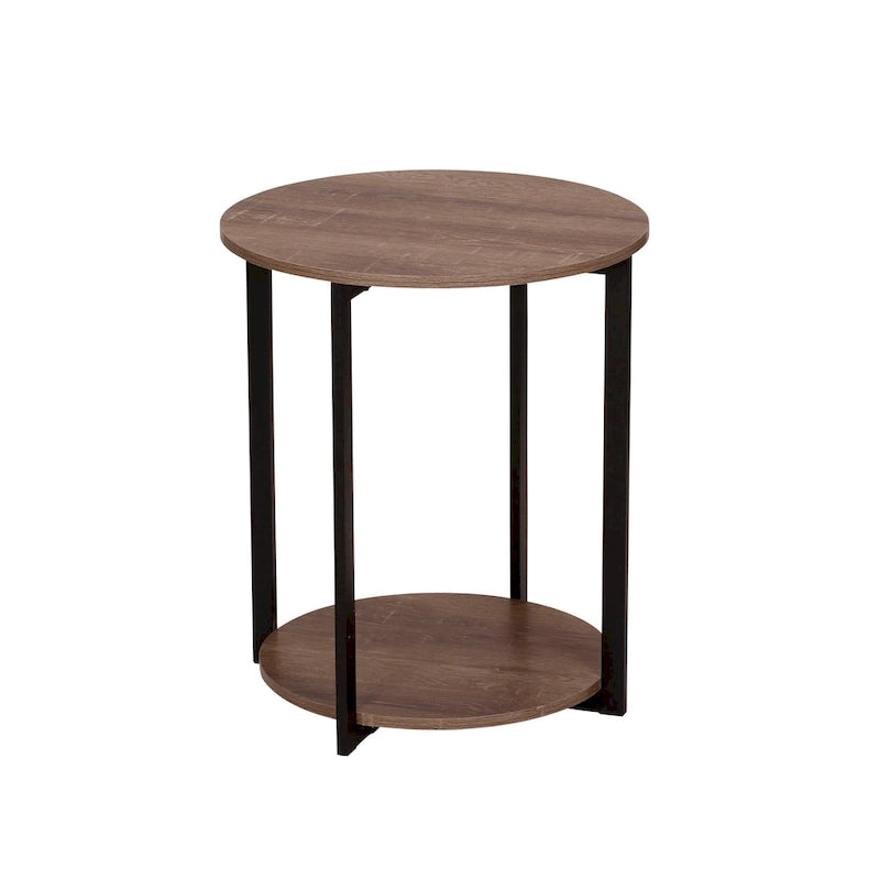 Table d'appoint latérale Household Essentials avec étagère de rangement