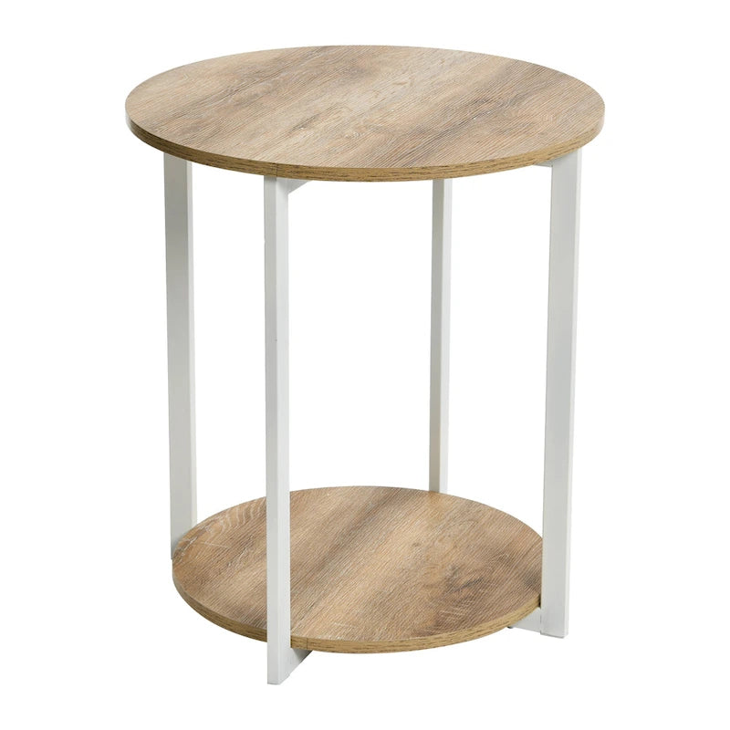 Table d'appoint latérale Household Essentials avec étagère de rangement