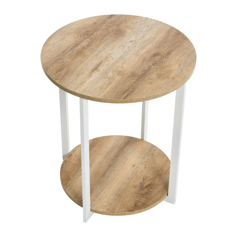 Table d'appoint latérale Household Essentials avec étagère de rangement