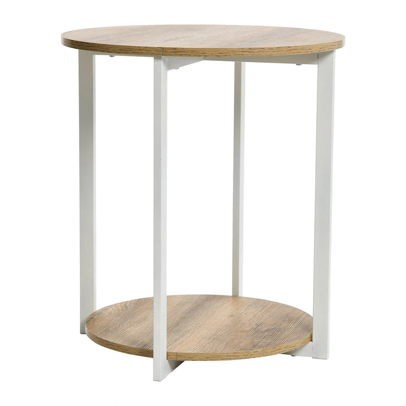Table d'appoint latérale Household Essentials avec étagère de rangement