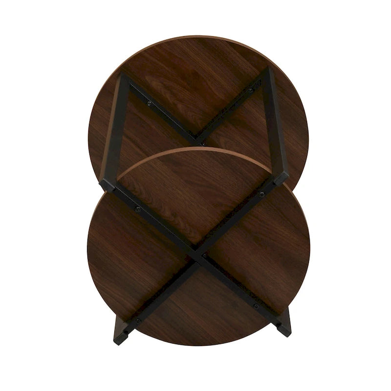 Table d'appoint latérale Household Essentials avec étagère de rangement
