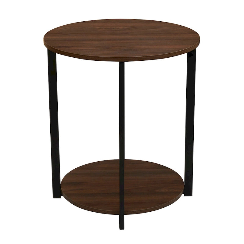 Table d'appoint latérale Household Essentials avec étagère de rangement