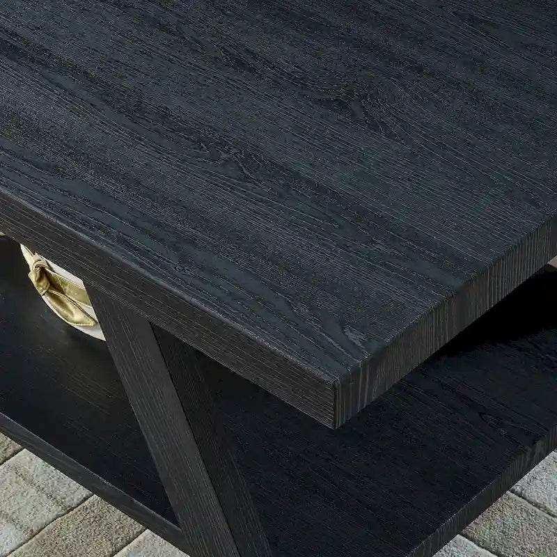 Roundhill Furniture Athens Ensemble de 3 tables étagères contemporaines en bois répliqué