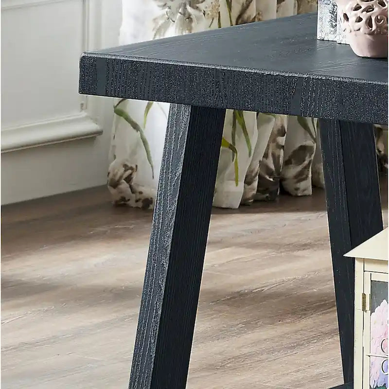 Roundhill Furniture Athens Ensemble de 3 tables étagères contemporaines en bois répliqué
