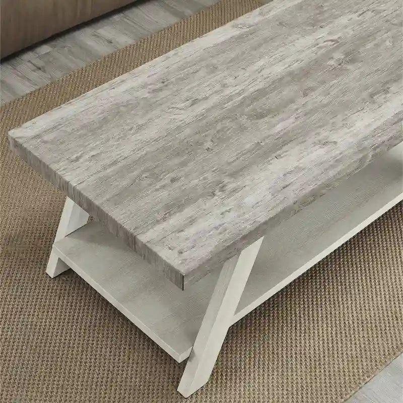 Roundhill Furniture Athens Ensemble de 3 tables étagères contemporaines en bois répliqué