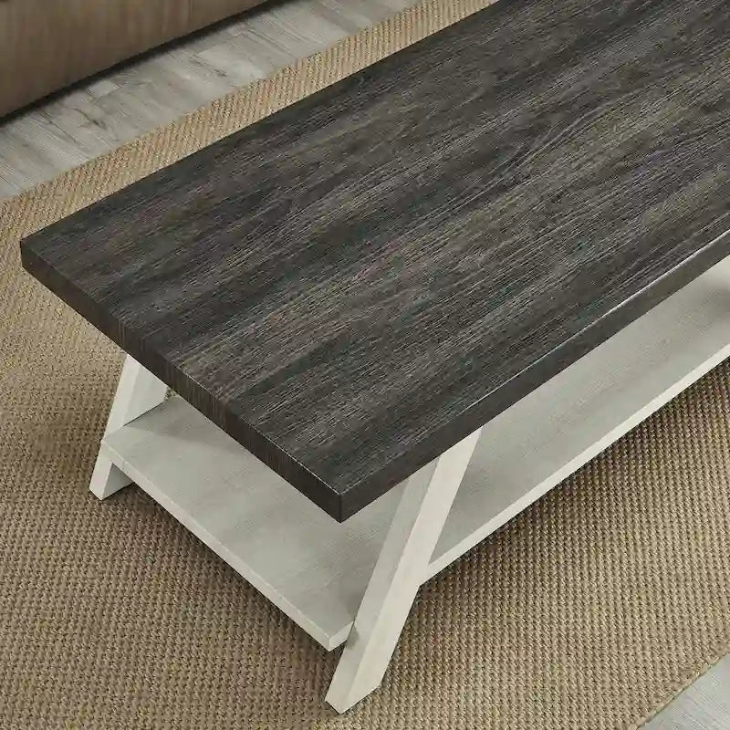 Roundhill Furniture Athens Ensemble de 3 tables étagères contemporaines en bois répliqué
