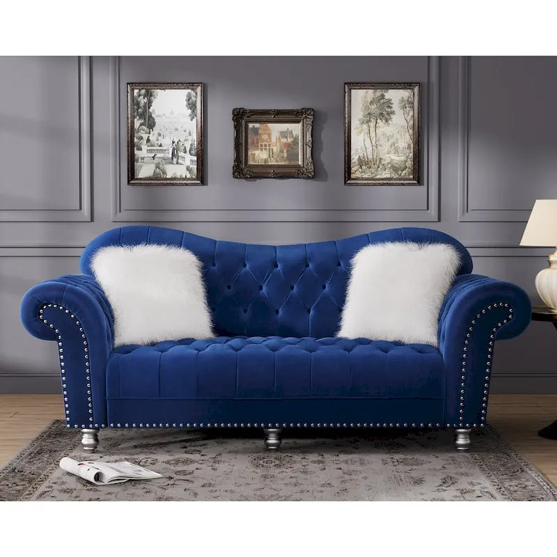 Canapé Chesterfield Américain Classique de Luxe à Dossier Capitonnage