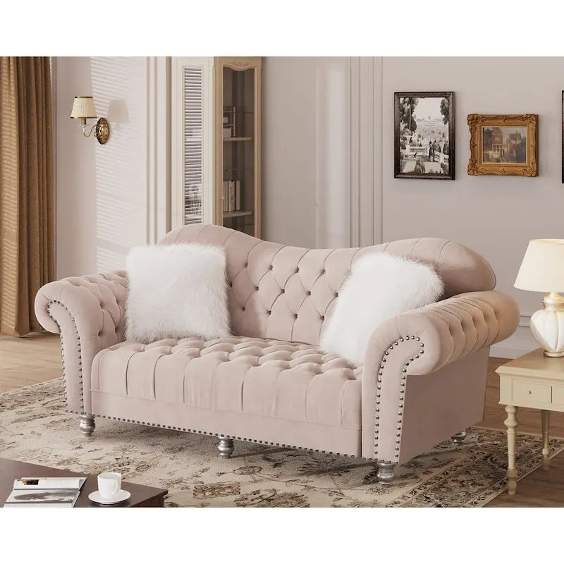 Canapé Chesterfield Américain Classique de Luxe à Dossier Capitonnage