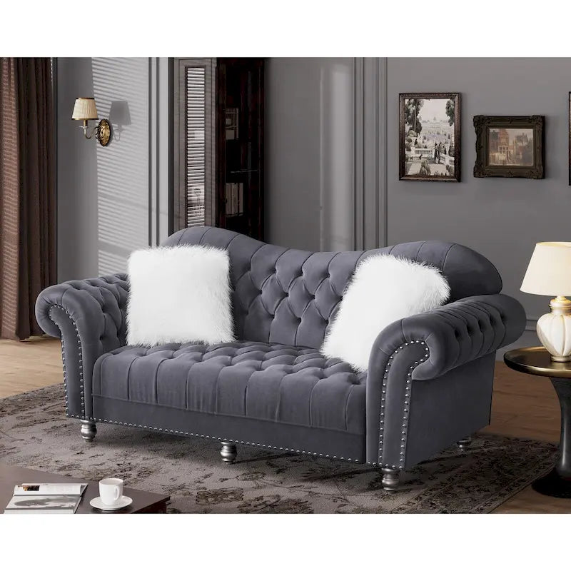 Canapé Chesterfield Américain Classique de Luxe à Dossier Capitonnage