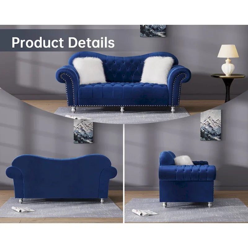 Canapé Chesterfield Américain Classique de Luxe à Dossier Capitonnage