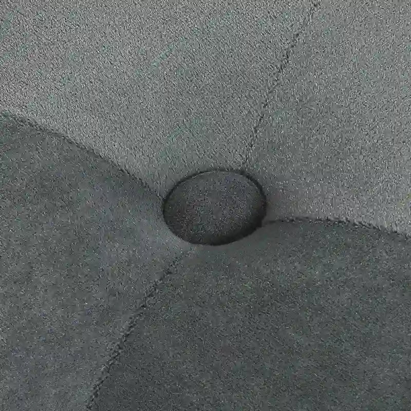 Pouf rond touffeté Adeco - Repose-pieds en tissu