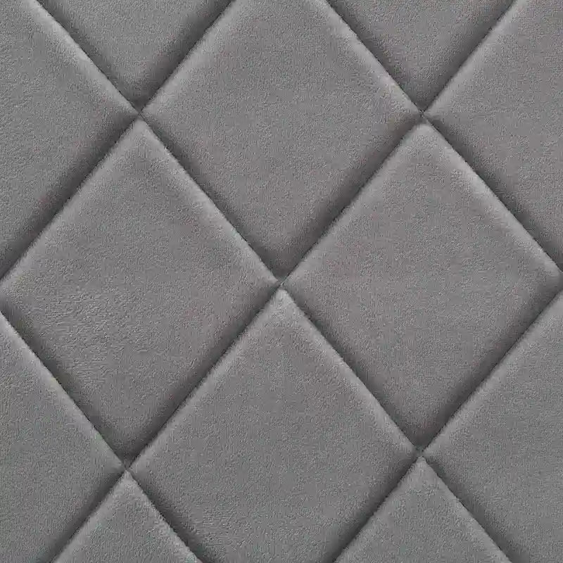 Ensemble de 4 chaises de salle à manger Blaise Modern Luxe et Glam en velours et métal