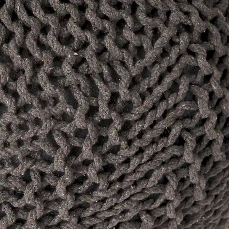 Pouf rond tricoté d'intérieur et d'extérieur Barwick par Christopher Knight Home