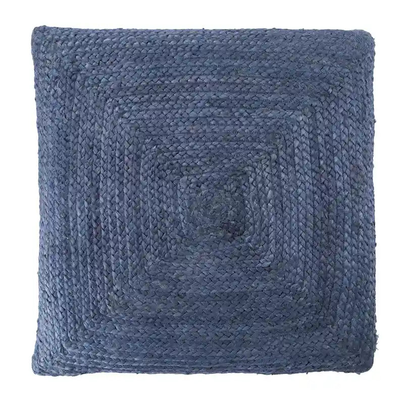 Le pouf/coussin de sol en jute texturé Faxon de Curated Nomad