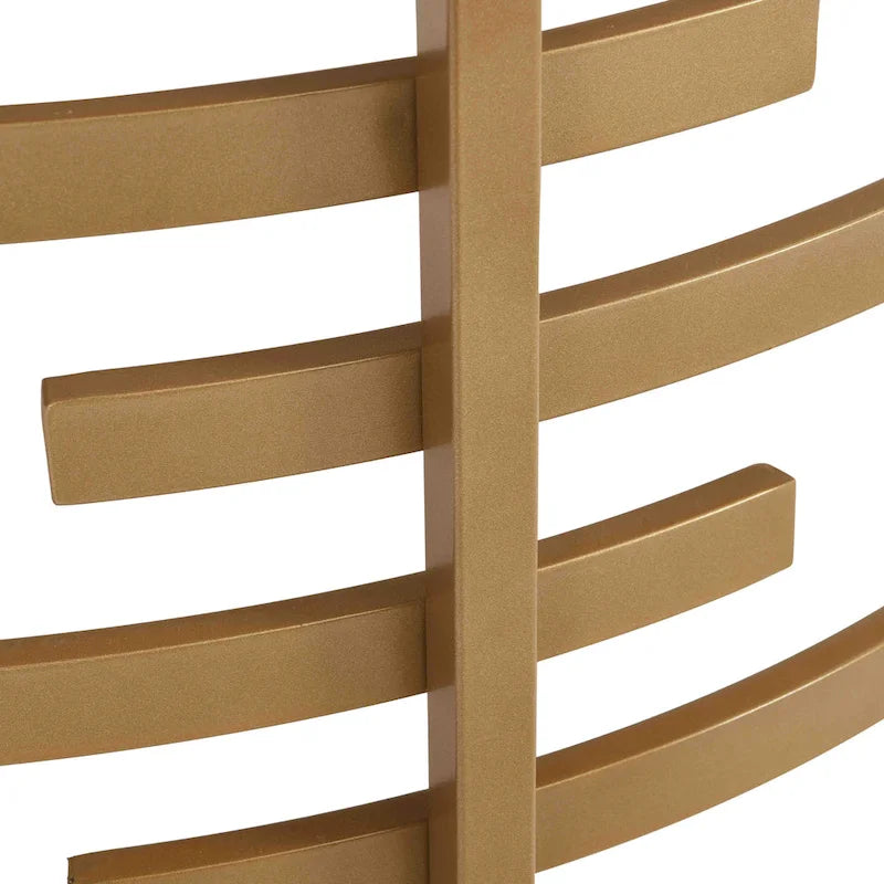 32.48 Table basse ronde moderne avec plateau en pierre frittée et cadre métallique robuste