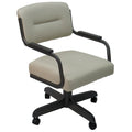 Chaise de cuisine à roulettes pivotante et inclinable M-115 - Siège 18 pouces