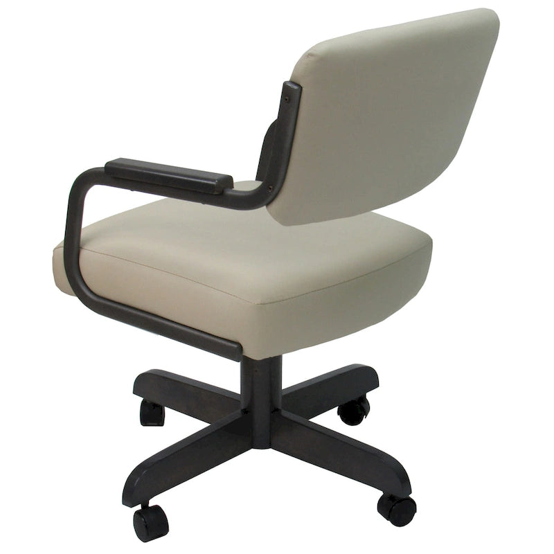 Chaise de cuisine à roulettes pivotante et inclinable M-115 - Siège 18 pouces