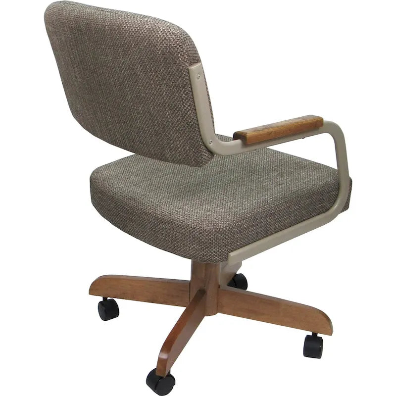 Chaise de cuisine à roulettes pivotante et inclinable M-115 - Siège 18 pouces