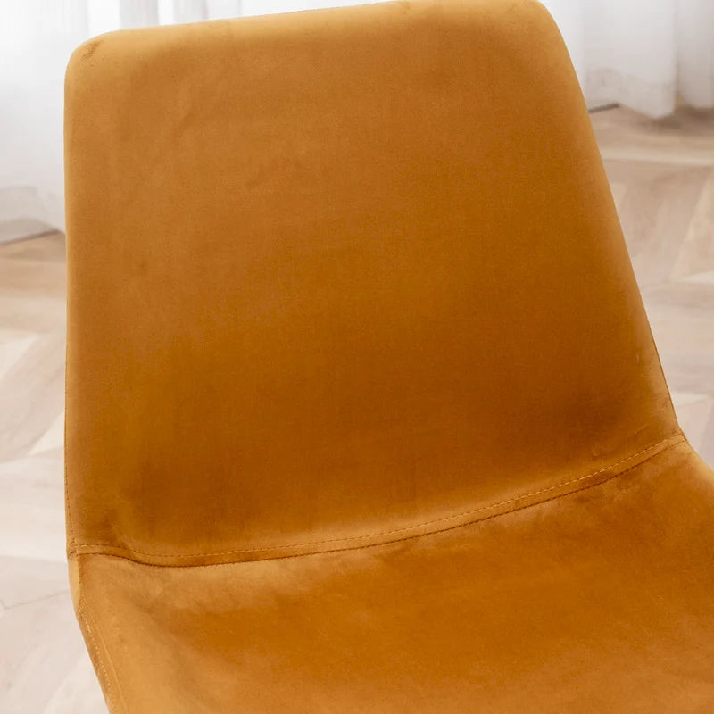 Roundhill Furniture Aufurr - Chaises de salle à manger modernes en velours (Lot de 2)