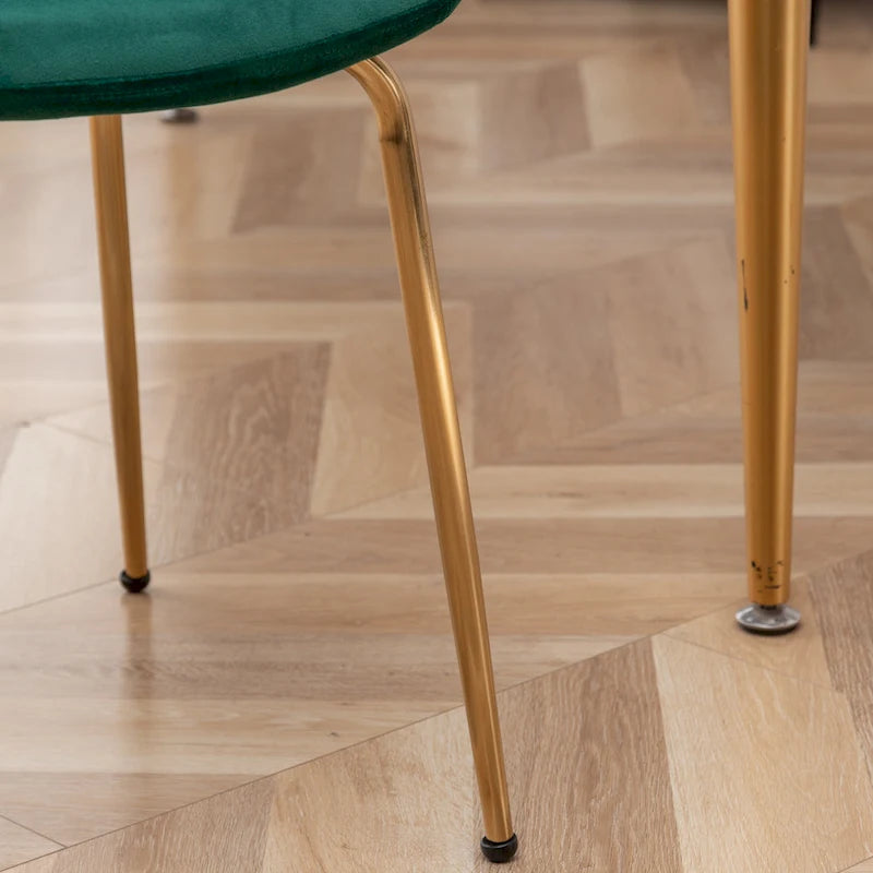 Roundhill Furniture Aufurr - Chaises de salle à manger modernes en velours (Lot de 2)