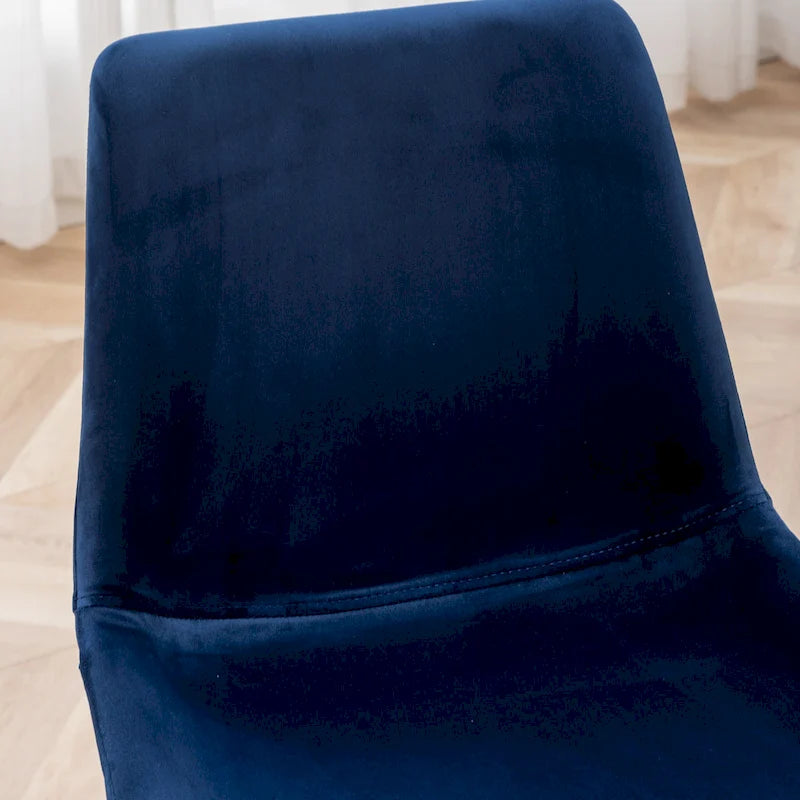 Roundhill Furniture Aufurr - Chaises de salle à manger modernes en velours (Lot de 2)