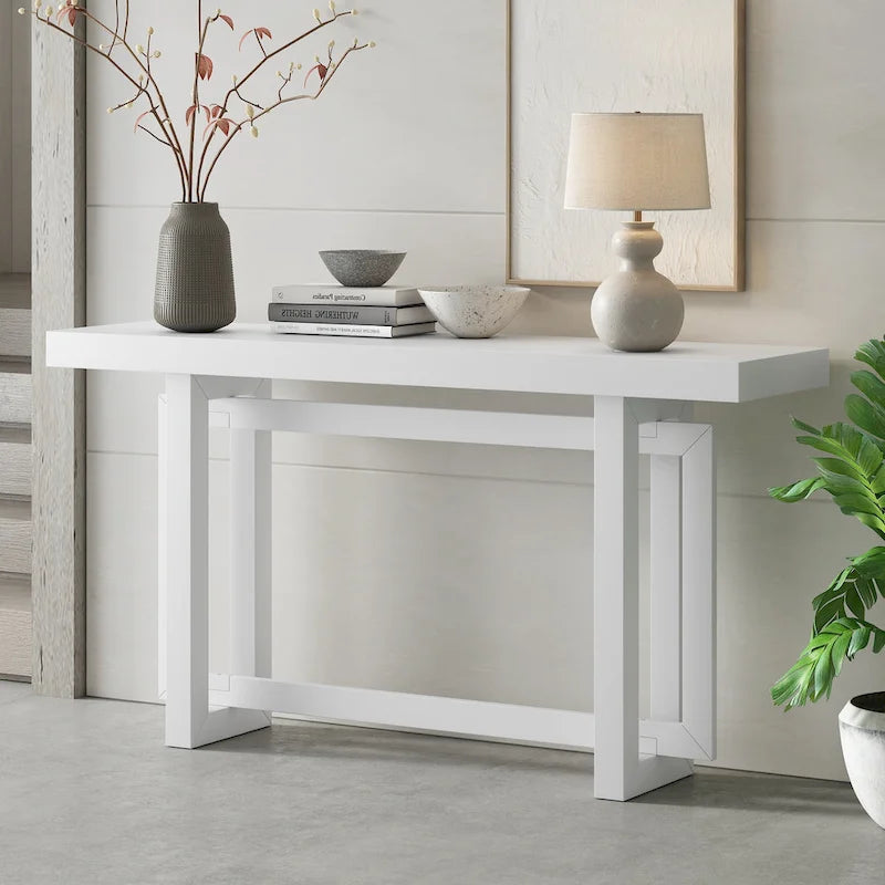 Console en bois et béton de style industriel