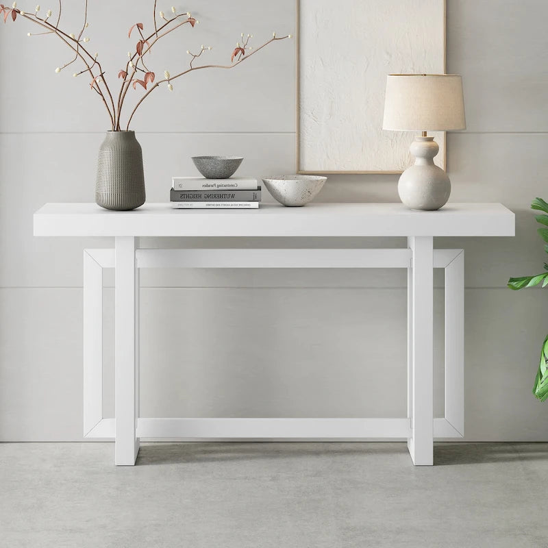 Console en bois et béton de style industriel