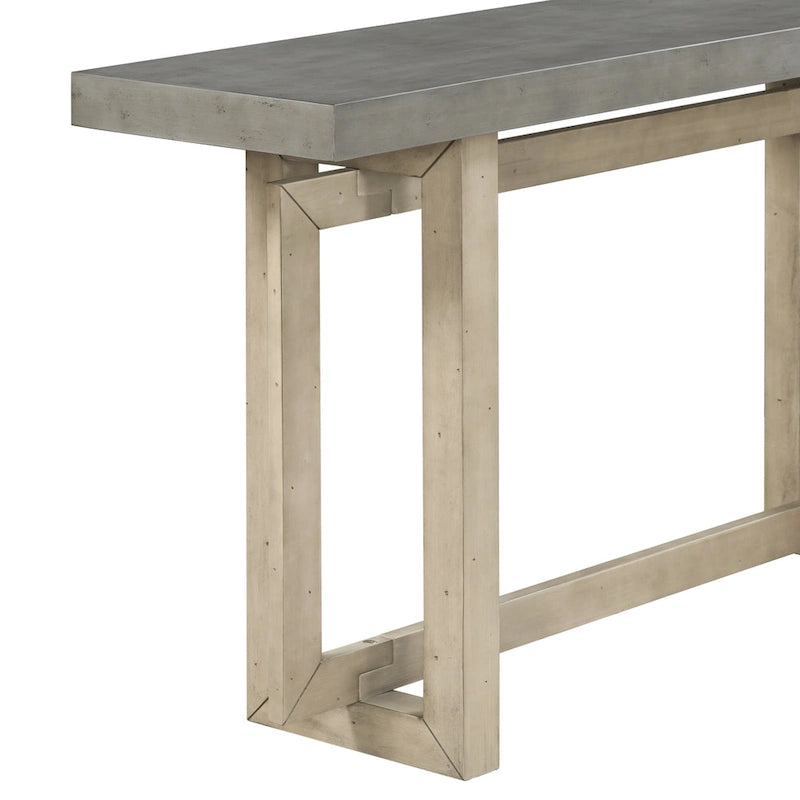 Console en bois et béton de style industriel