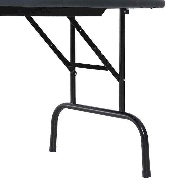 HomCom Table de poker pliable demi-lune 72 po 7 joueurs – Bleu/Noir