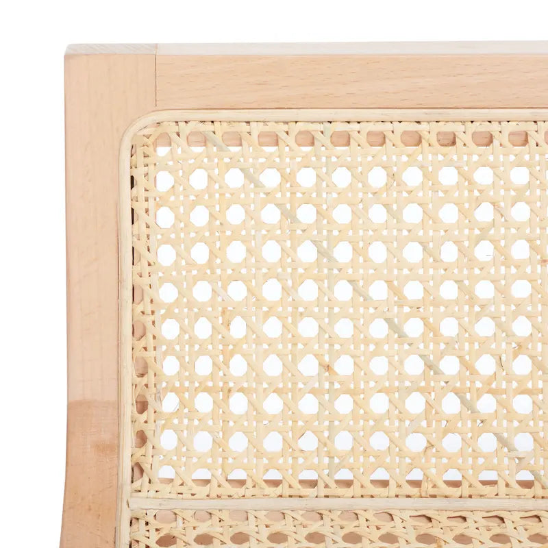 Tabouret de comptoir en canne à dossier bas SAFAVIEH Carry - 16 L x 19 P x 31 H - 16Lx19Px31H