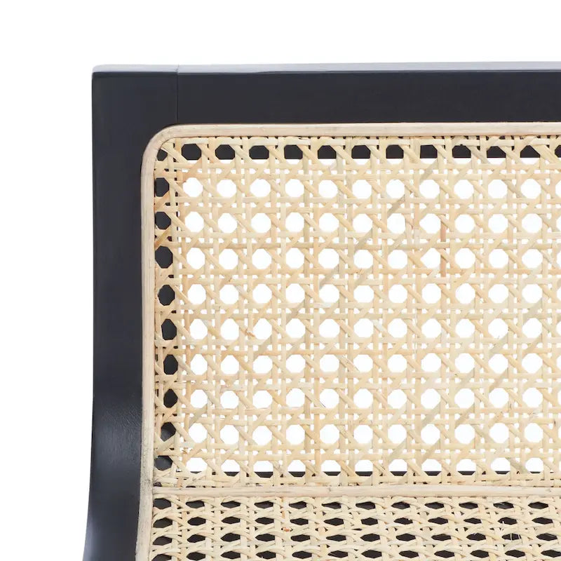 Tabouret de comptoir en canne à dossier bas SAFAVIEH Carry - 16 L x 19 P x 31 H - 16Lx19Px31H