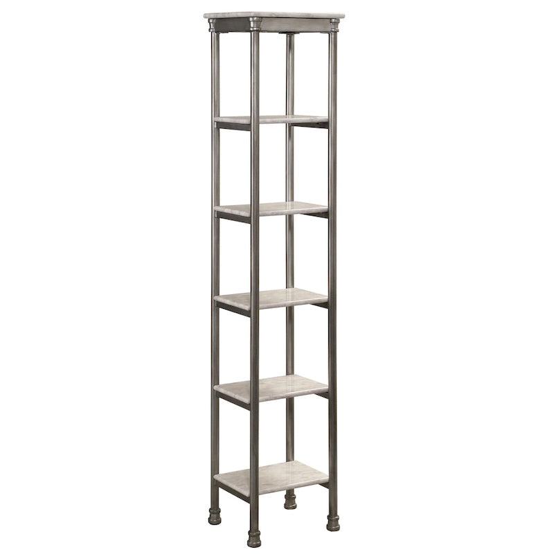 Tour de rangement de salle de bain Home Styles « The Orleans » en acier à 6 niveaux