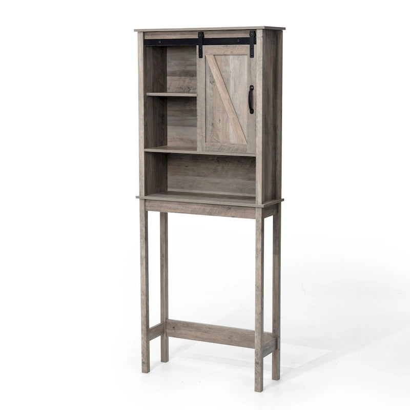 Armoire de rangement Pellebant au-dessus des toilettes, gain de place pour salle de bain - 169 cm H x 69 cm L x 23 cm P