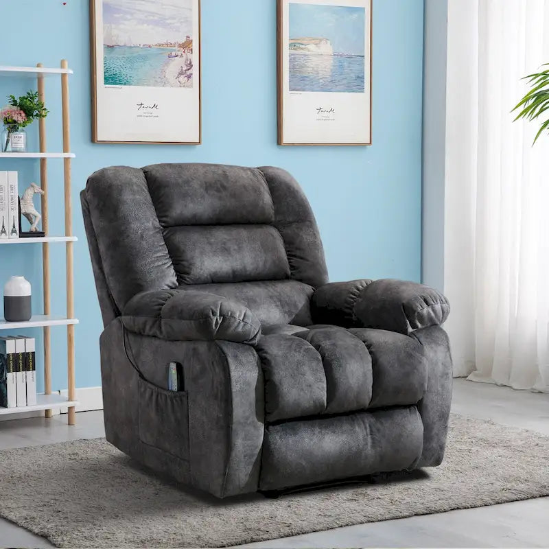 Fauteuil de relaxation massant de style transitionnel