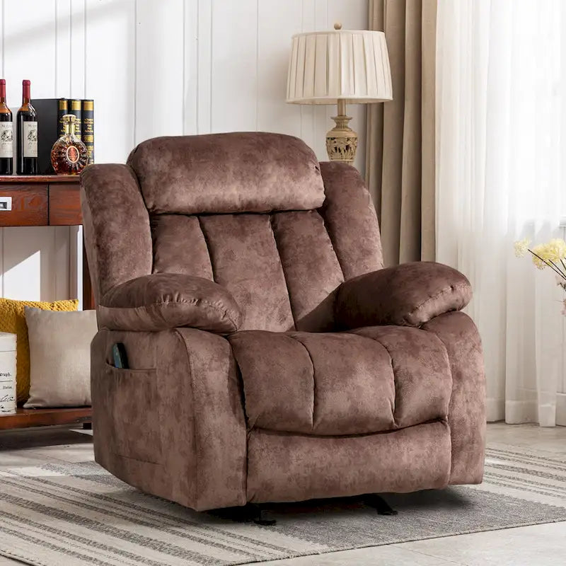 Fauteuil de relaxation massant de style transitionnel
